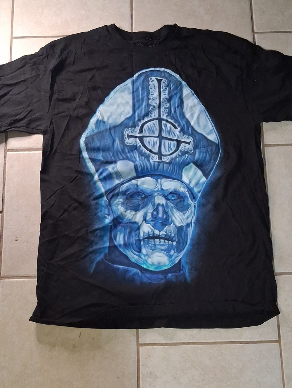 Ghost Unisex Sz L Black & Blue Graphic Authentic Licensed Band Tshirt NWOT